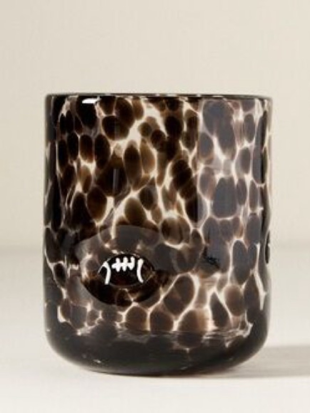 Anthropologie Sports Icon Football Juice Glass NIB Style 94346368
